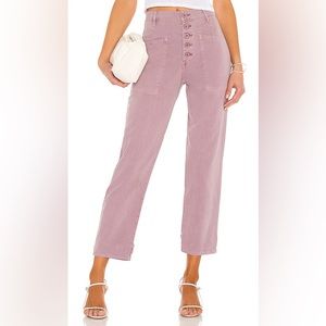 Tammy Button Fly High Waist Ankle Bootcut Jeans